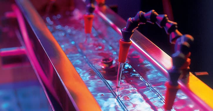 Custom extrusions being water cooled