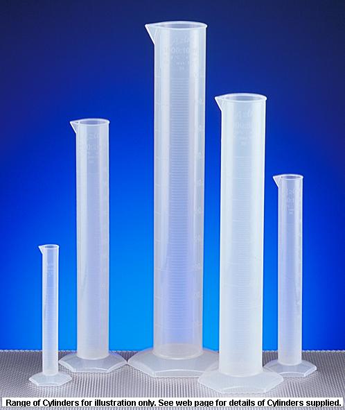 Polypropylene Measuring Cylinders with Moulded Graduations